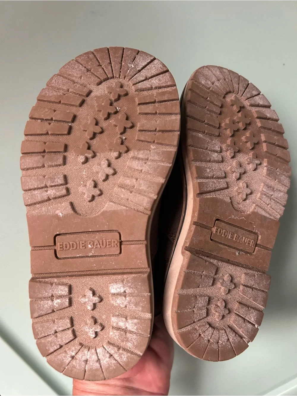 Eddie Bauer Brown Ankle slip on kids Boots size 7